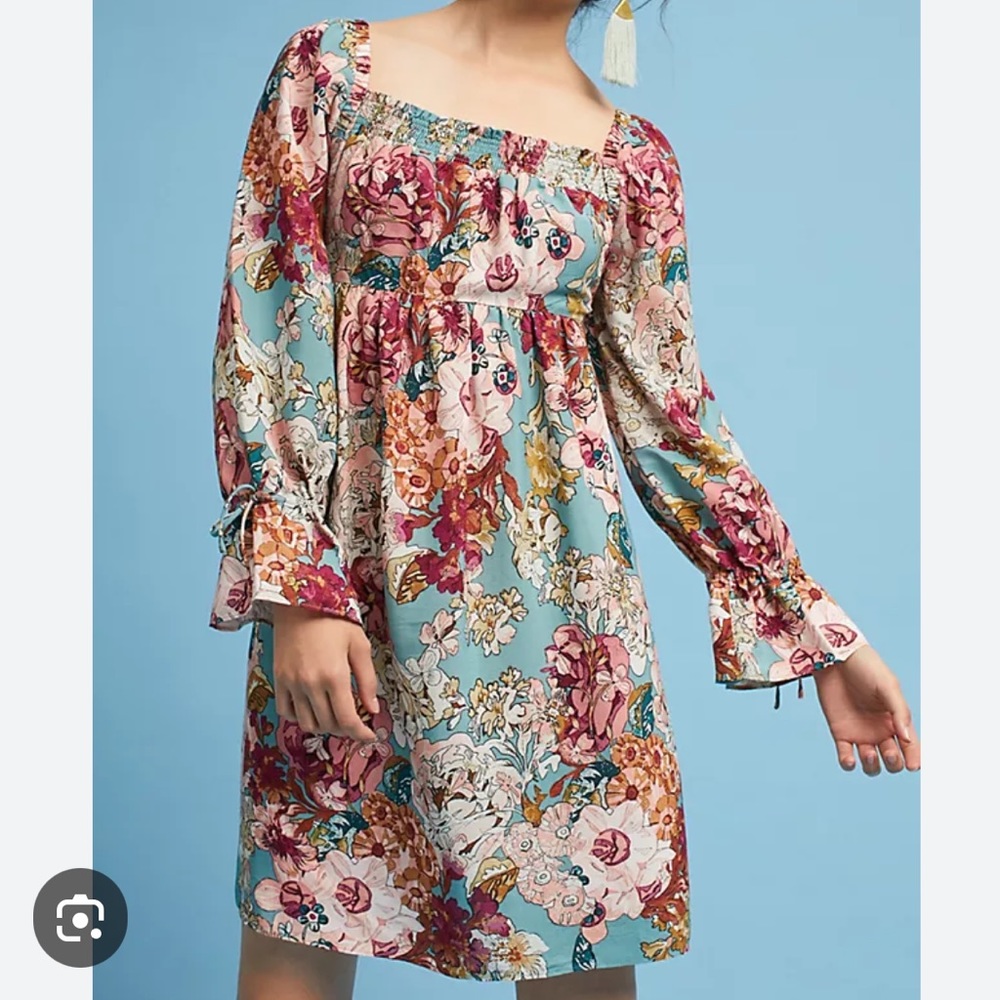 Anthropologie MAEVE Milou romantic off shoulder floral dress, S. - Picture 1 of 9